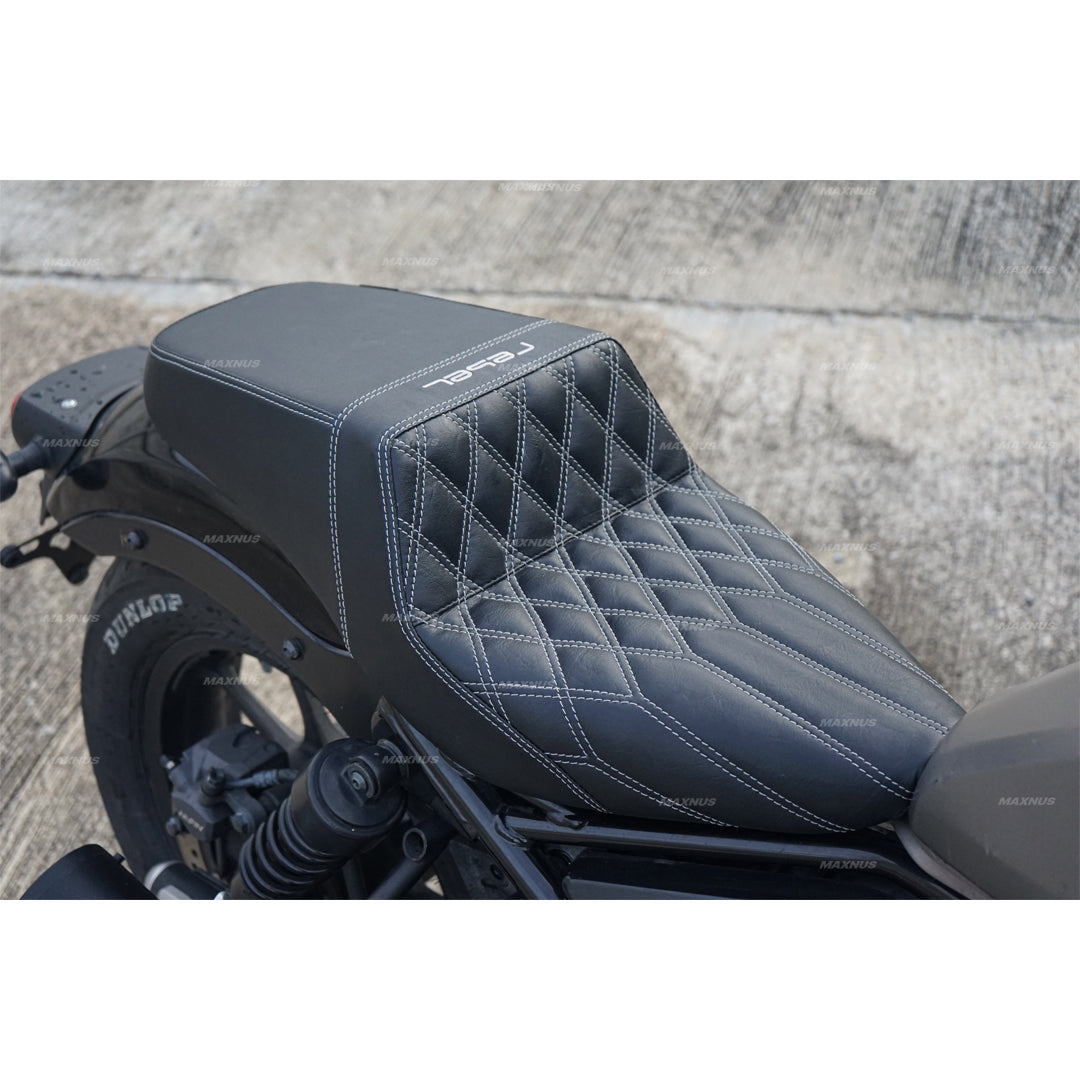 SEAT DOUBLE SADDLE DUAL DRIVER SEATS PAD CUSHION V.1 FOR HONDA REBEL CMX 300&500 2017-2025