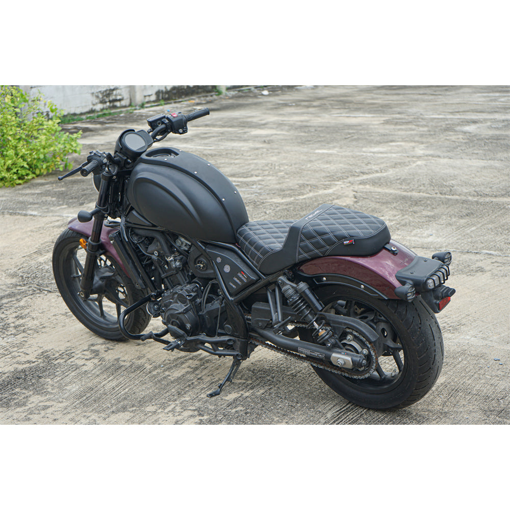 SEAT DOUBLE SADDLE DUAL DRIVER SEATS PAD CUSHION V.3 FOR HONDA REBEL CMX 1100 2021-2025