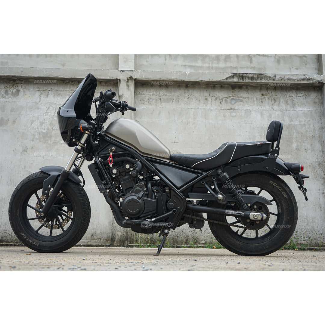 REAR BACKREST FOR PASSENGER STEEL BLACK SISSY BAR SEAT MAXNUS FOR HONDA REBEL CMX 300&500 2017-2025