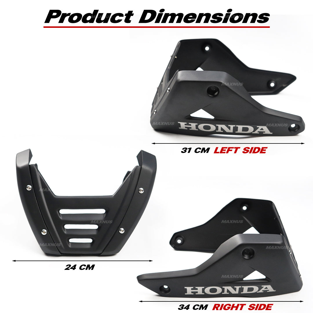 BELLY PAN UNDER FAIRING GUARD FRAME MAXNUS FOR HONDA GROM 125 2021-2024