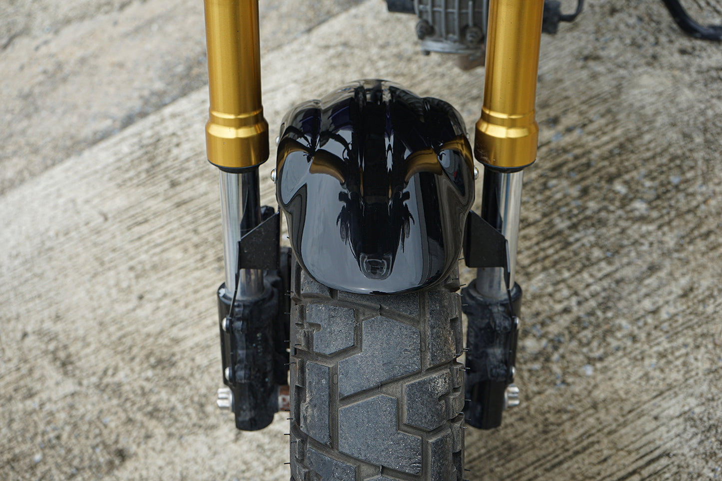 FRONT FENDERS MUDGUARD MAXNUS GLOSS BLACK FIT FOR HONDA DAX 125 ST 125 2023 - 2025