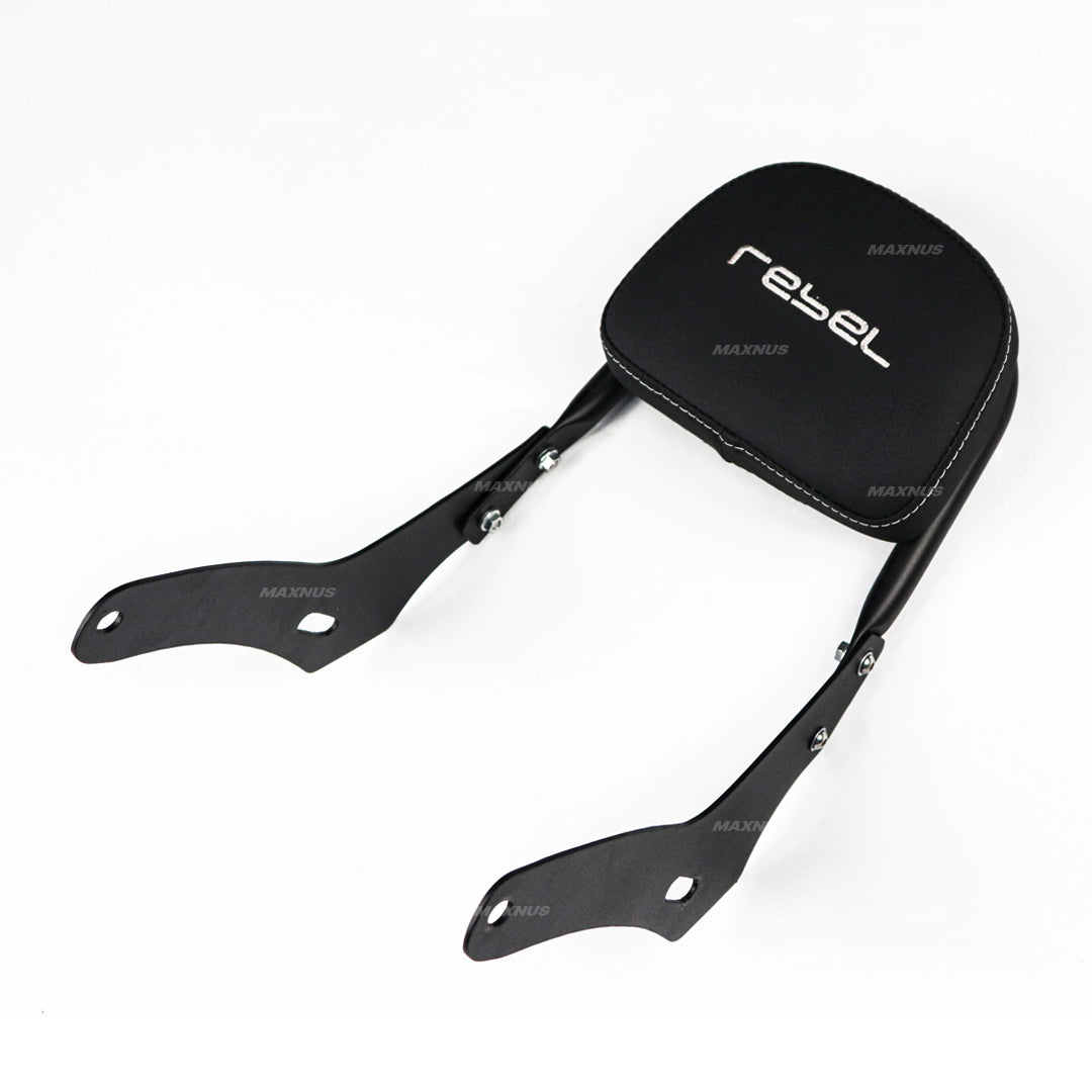 REAR BACKREST FOR PASSENGER STEEL BLACK SISSY BAR SEAT MAXNUS FOR HONDA REBEL CMX 300&500 2017-2025