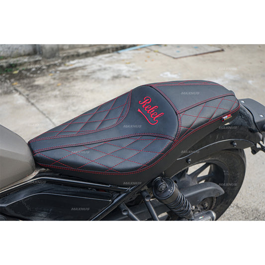 SEAT DOUBLE SADDLE DUAL DRIVER SEATS PAD CUSHION V.10 FOR HONDA REBEL CMX 300&500 2017-2025
