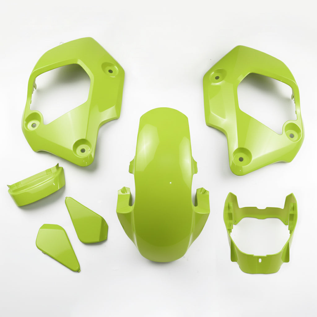 LIME GREEN PLASTIC PANEL FAIRING & UNDER FAIRING HONDA NEW GROM 125 2021-2024