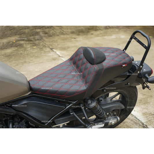 SEAT DOUBLE SADDLE DUAL DRIVER SEATS PAD CUSHION V.5 FOR HONDA REBEL CMX 300&500 2017-2025