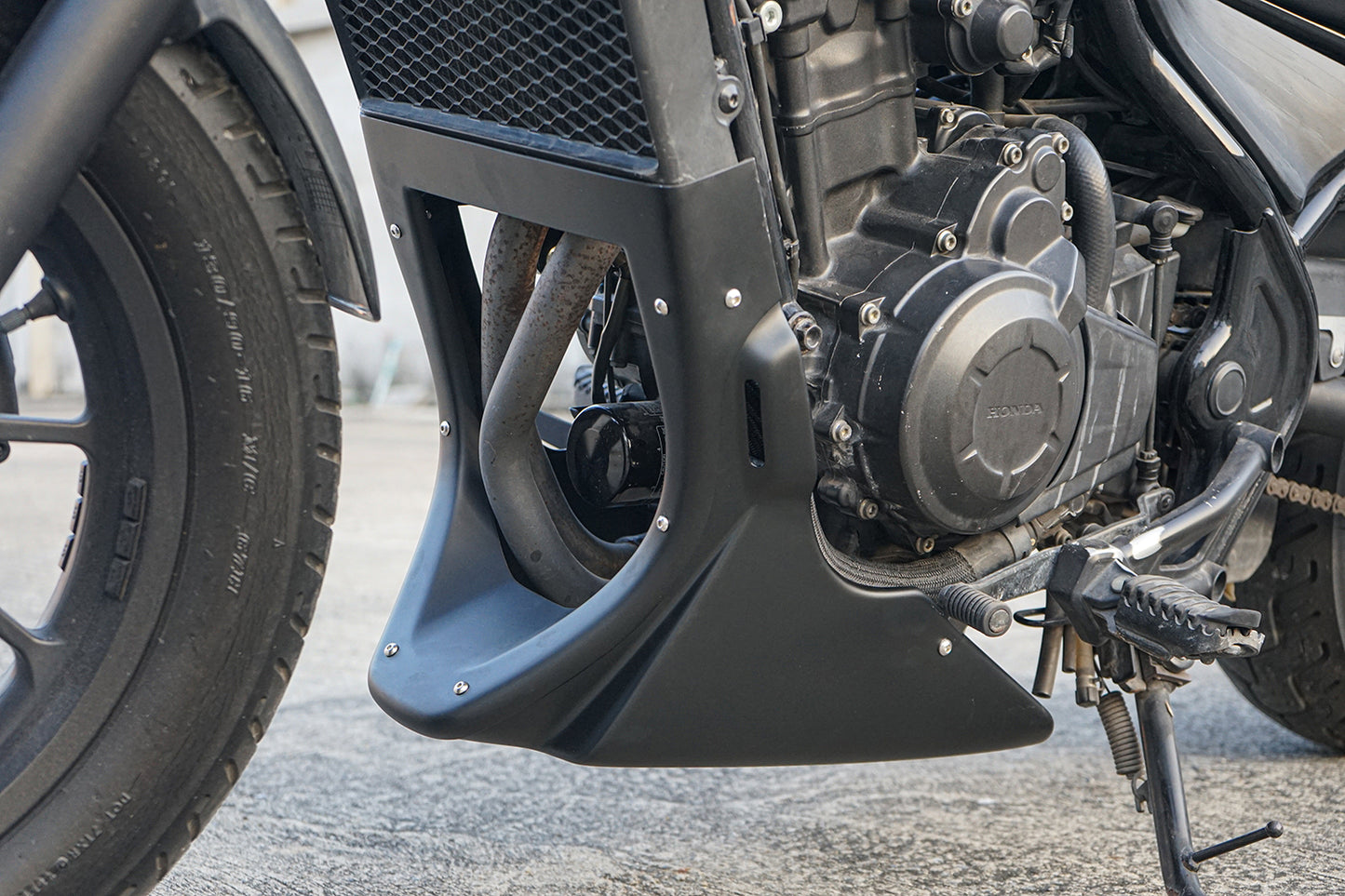 BLACK UNDER FAIRING COVER BELLY PAN ENGINE FOR HONDA REBEL CMX 500 2017-2024