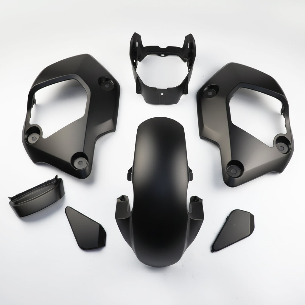 MATTE BLACK PLASTIC PANEL FAIRING & UNDER FAIRING HONDA NEW GROM 125 2021-2024