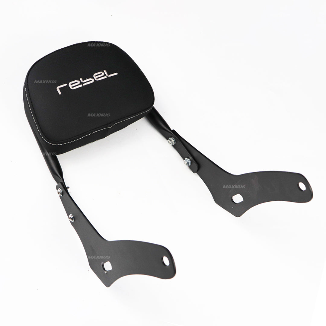 REAR BACKREST FOR PASSENGER STEEL BLACK SISSY BAR SEAT MAXNUS FOR HONDA REBEL CMX 300&500 2017-2025