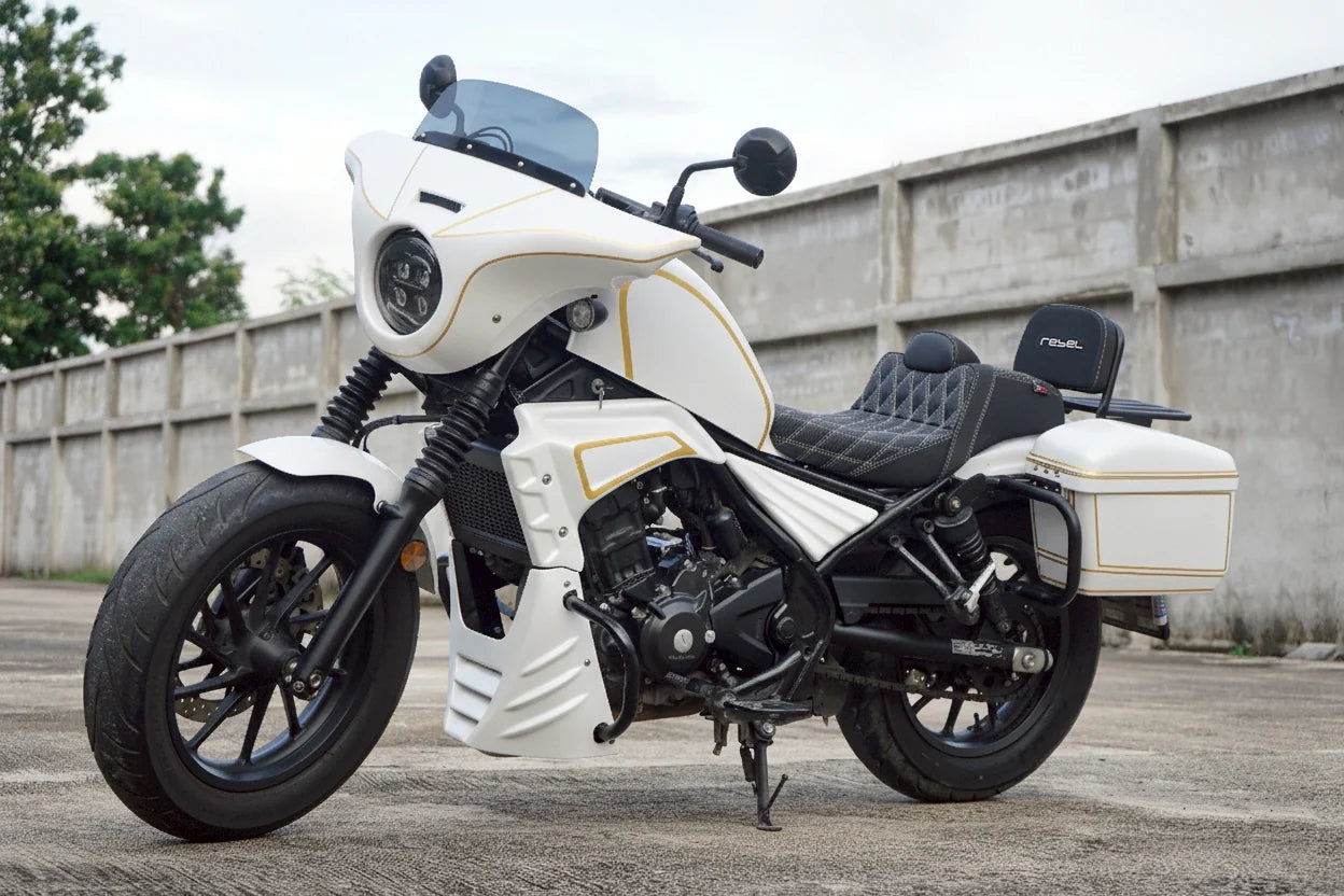 Front Batwing Fairing Windshield White Honda Rebel CMX 300 2020-2024