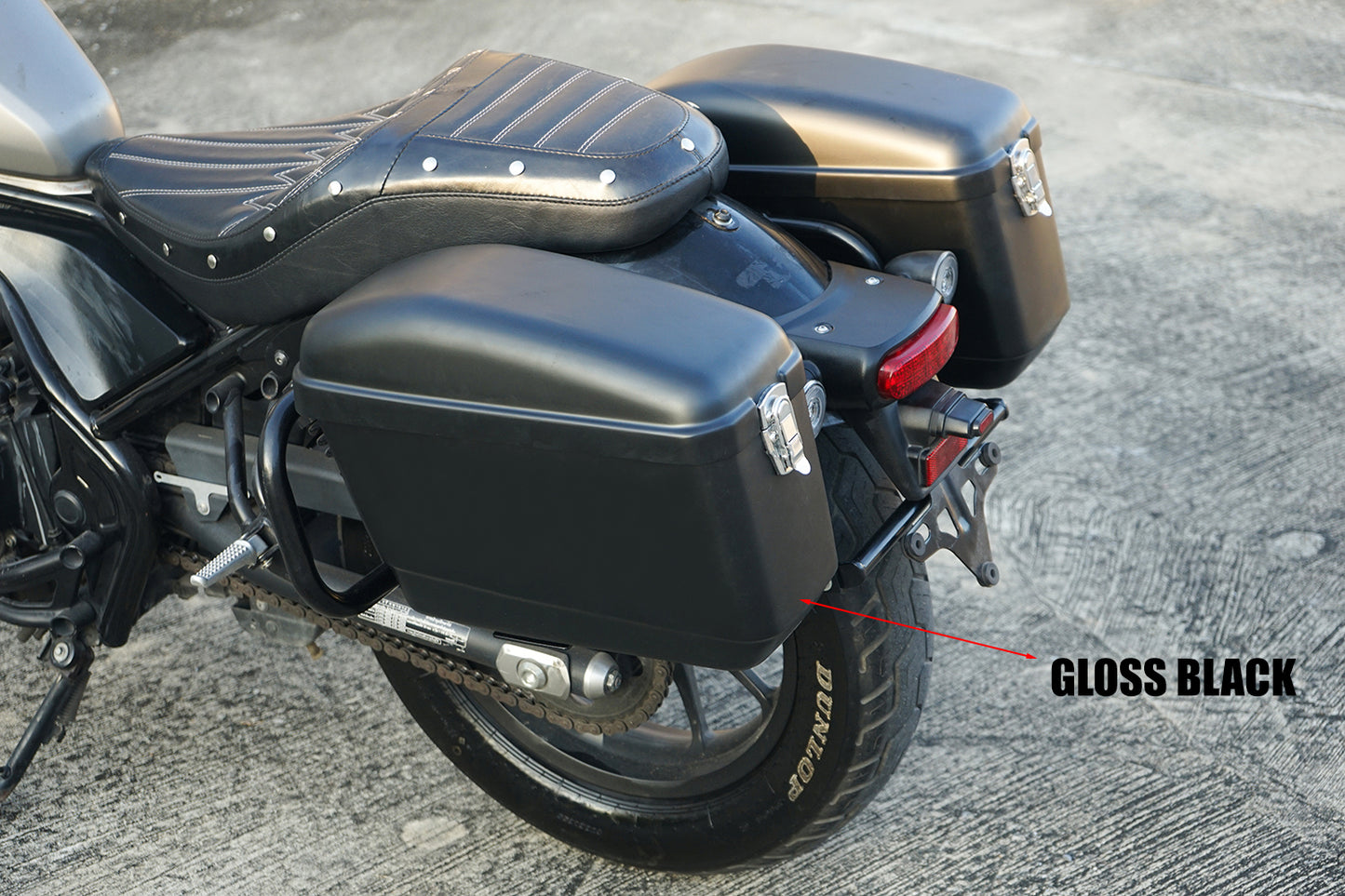 REAR RACK BOX BAG LUGGAGE CARRY LH+RH WITH FOR HONDA REBEL 300&500 2017-2025