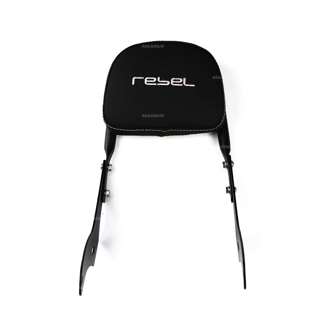 REAR BACKREST FOR PASSENGER STEEL BLACK SISSY BAR SEAT MAXNUS FOR HONDA REBEL CMX 300&500 2017-2025