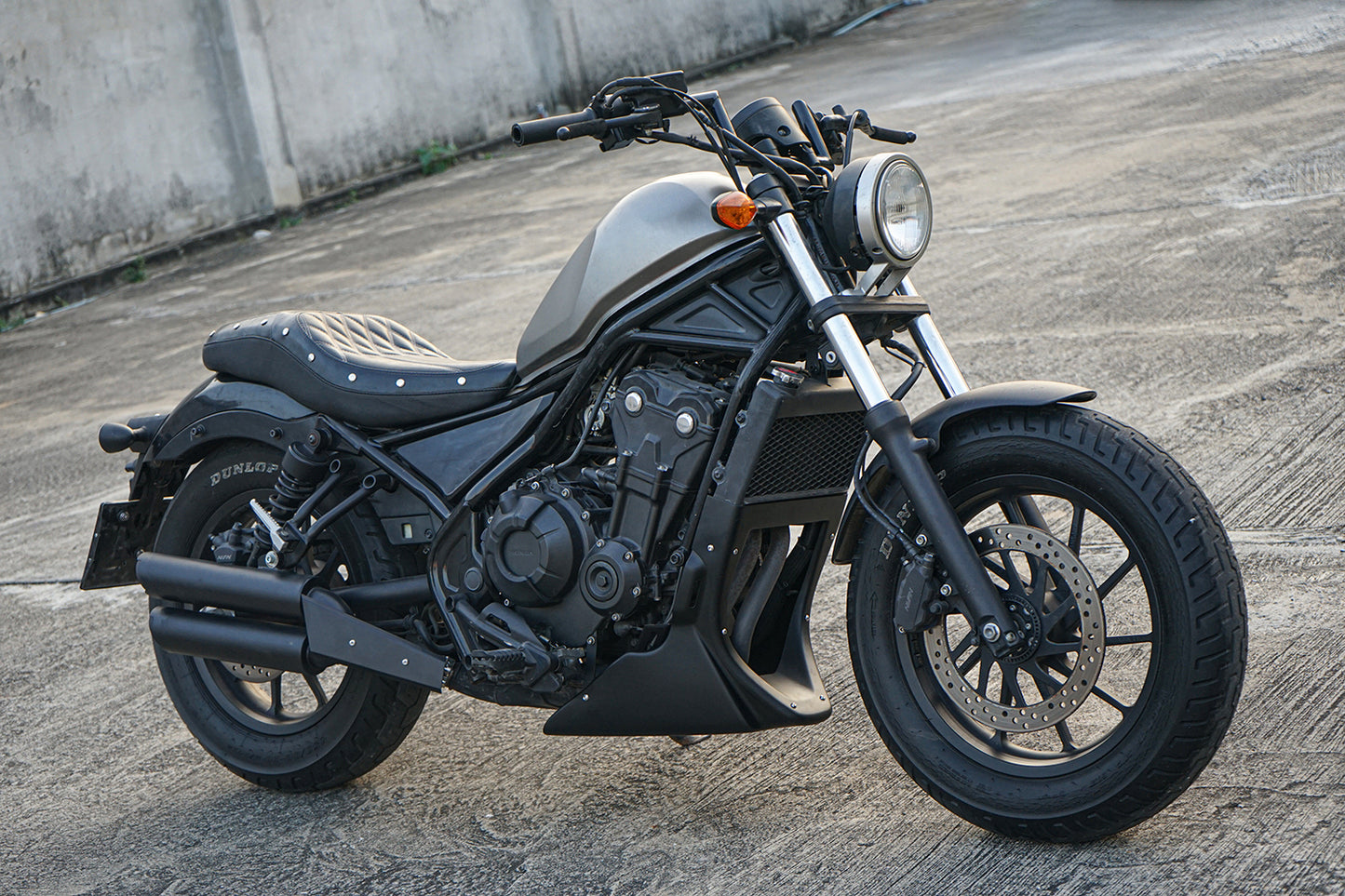 BLACK UNDER FAIRING COVER BELLY PAN ENGINE FOR HONDA REBEL CMX 500 2017-2024