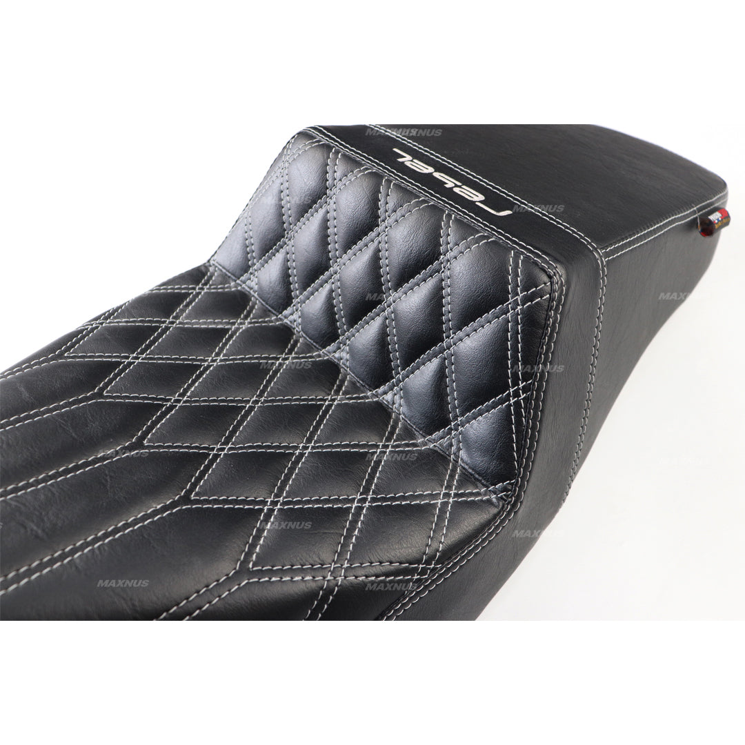 SEAT DOUBLE SADDLE DUAL DRIVER SEATS PAD CUSHION V.1 FOR HONDA REBEL CMX 300&500 2017-2025