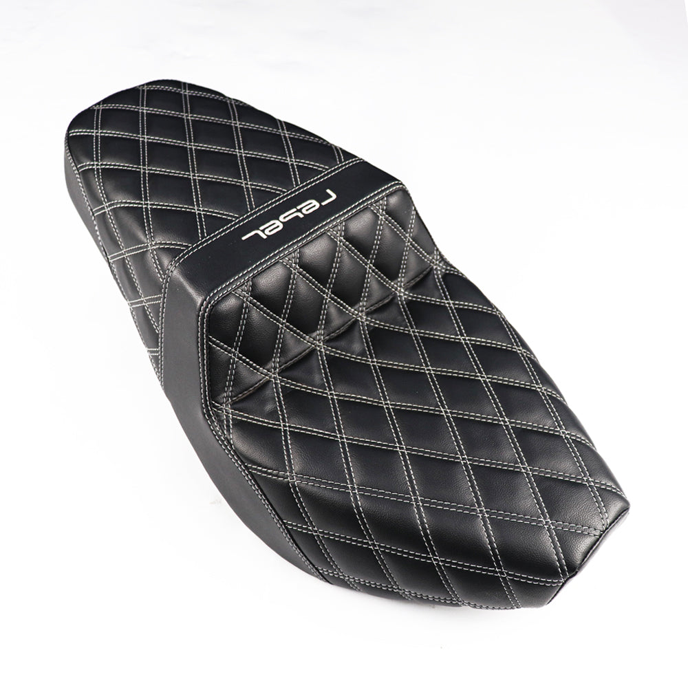 SEAT DOUBLE SADDLE DUAL DRIVER SEATS PAD CUSHION V.3 FOR HONDA REBEL CMX 1100 2021-2025