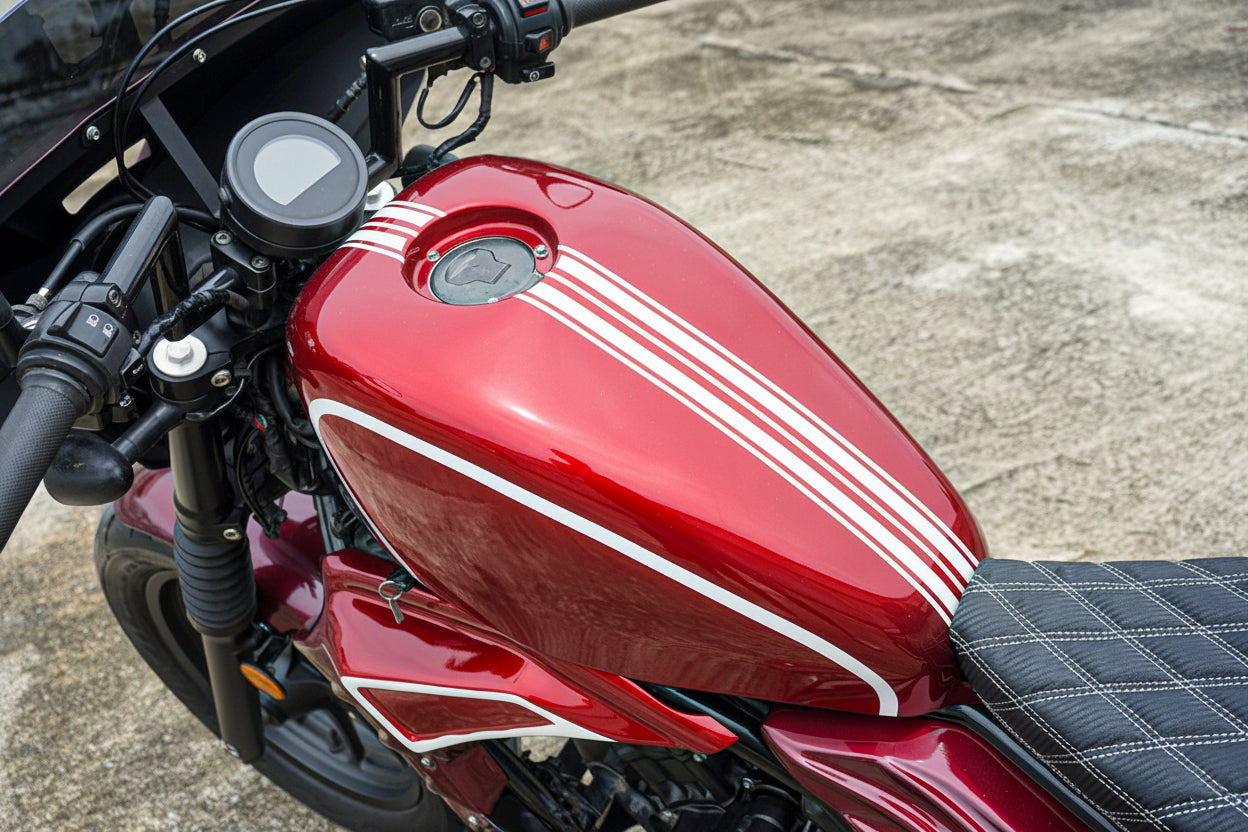 COVER FUEL OIL TANK RED V.8 FOR HONDA REBEL CMX 300&500 2017-2025