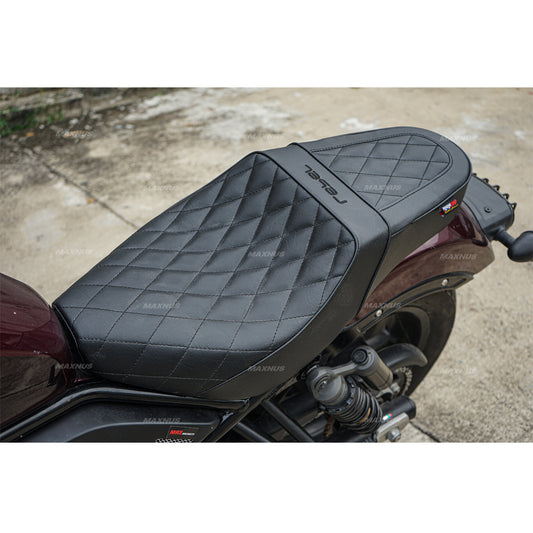 SEAT DOUBLE SADDLE DUAL DRIVER SEATS PAD CUSHION V.9 FOR HONDA REBEL CMX 1100 2021-2025