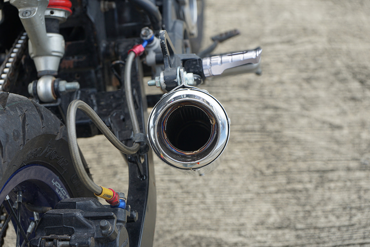 EXHAUST SYSTEM PIPE TIP MUFFLER LINK PIPE FOR HONDA GROM 125 2021-2025