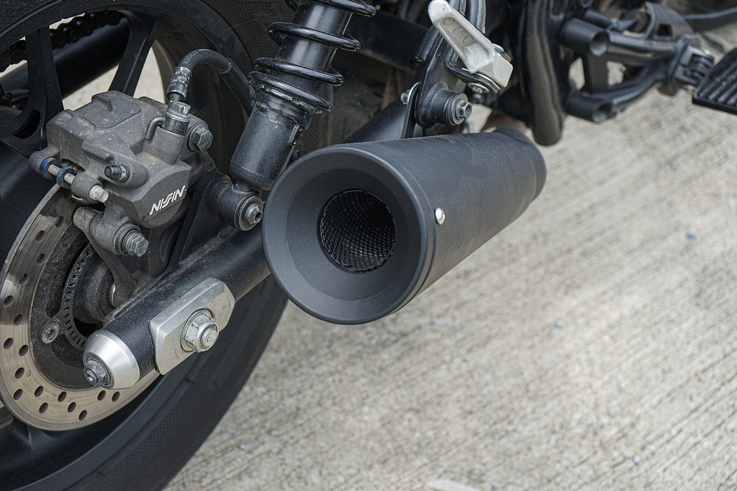 Maxnus Black Slip-On Exhaust System Muffler Pipe Honda Rebel 300 2017-2025