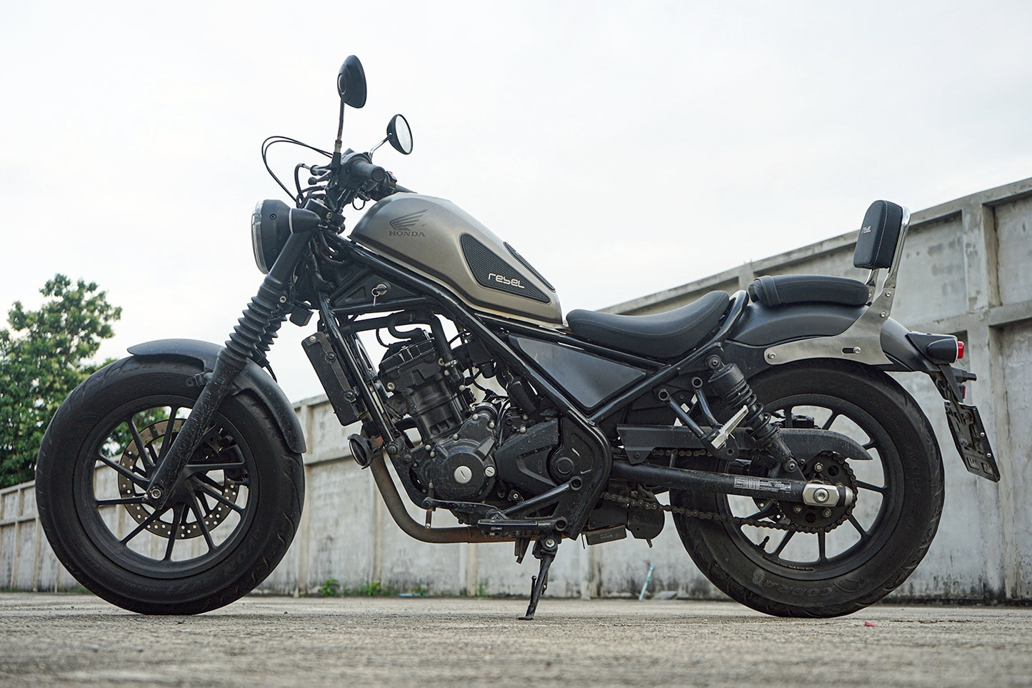 REAR BACKREST FOR PASSENGER STEEL CHROME SISSY BAR SEAT MAXNUS FOR HONDA REBEL CMX 300&500 2017-2025