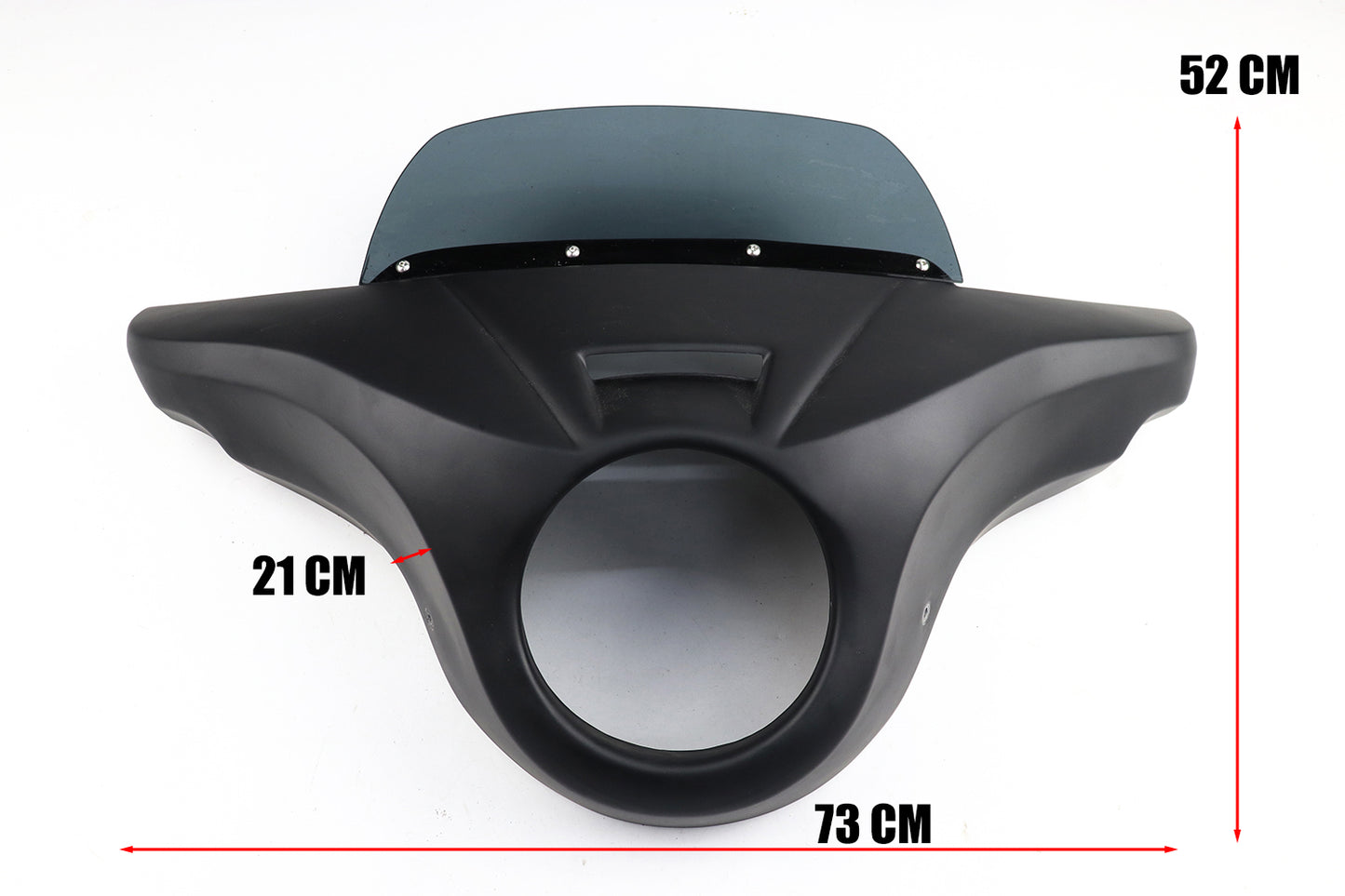 Front Batwing Fairing Windshield Matte Black Honda Rebel CMX 300-500 (2017-2025)