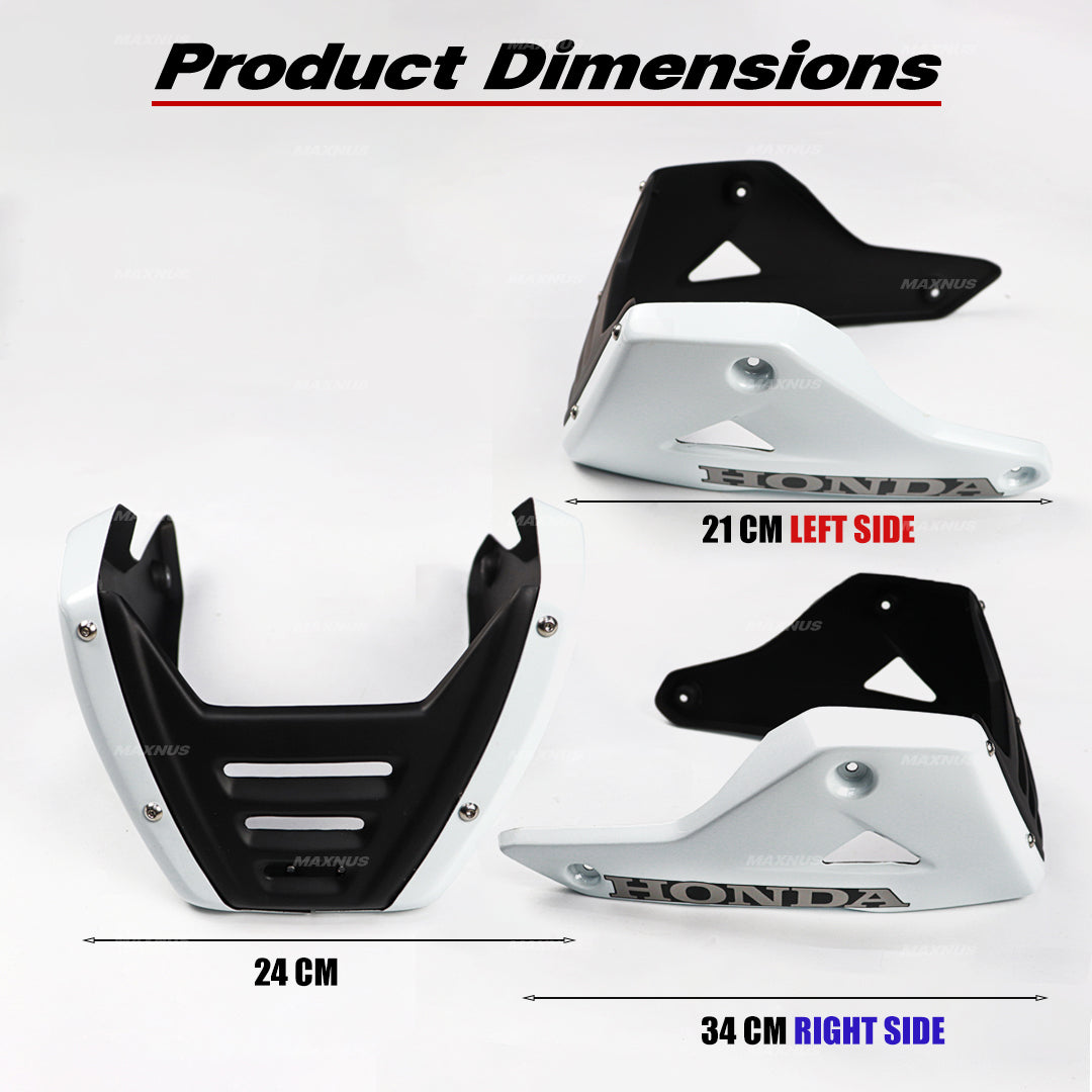 BELLY PAN UNDER FAIRING GUARD FRAME MAXNUS FOR HONDA GROM 125 2021-2024