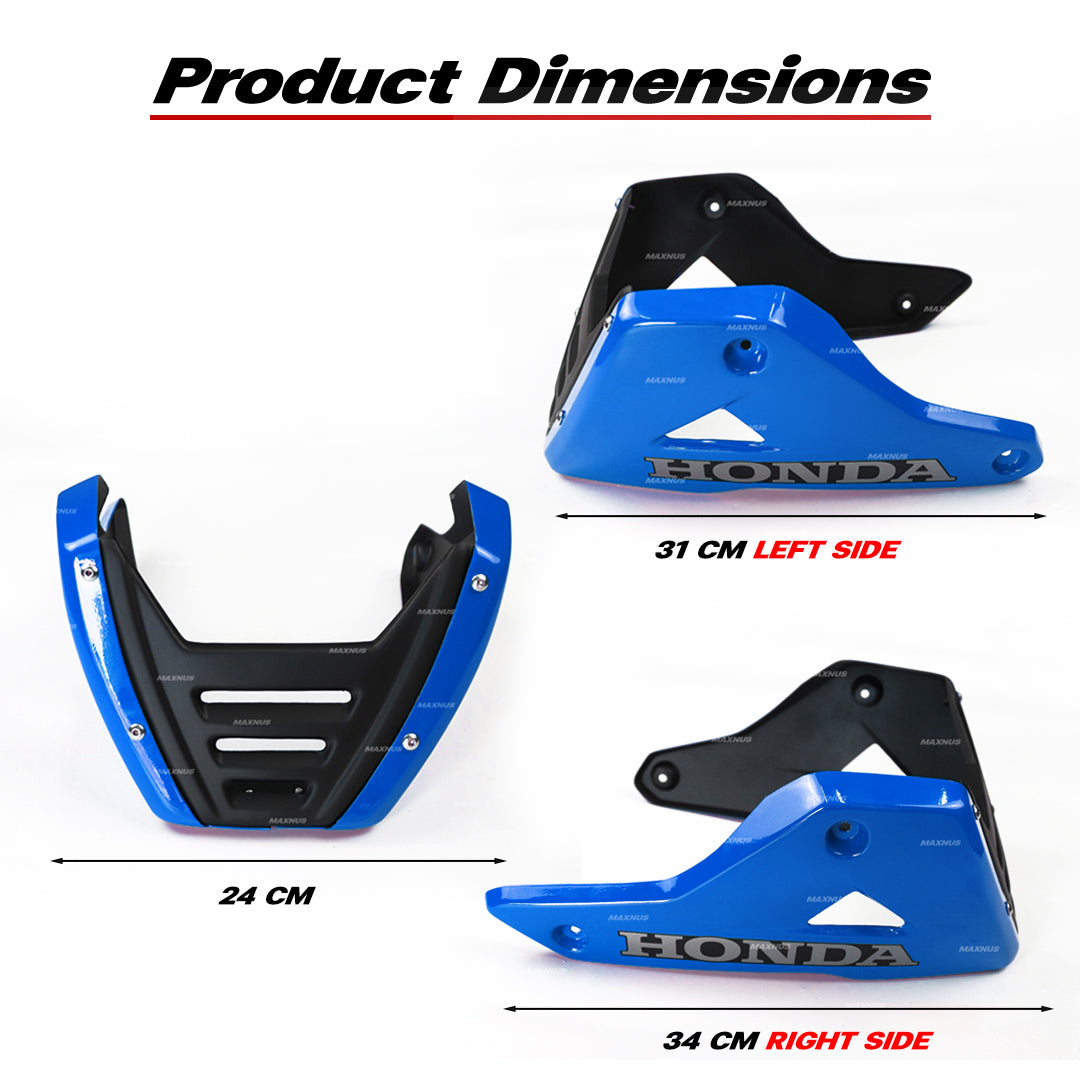 BELLY PAN UNDER FAIRING GUARD FRAME MAXNUS FOR HONDA GROM 125 2021-2024