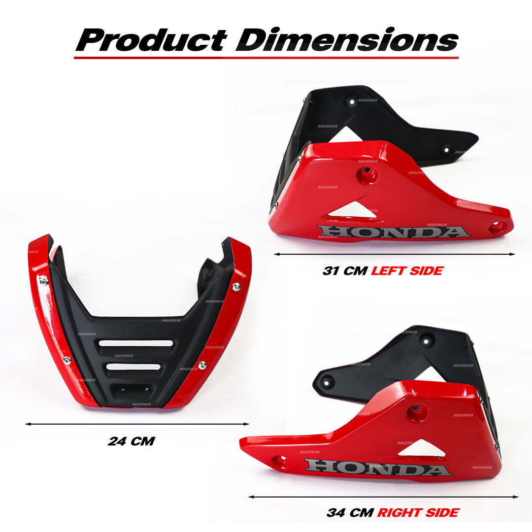 BELLY PAN UNDER FAIRING GUARD FRAME MAXNUS FOR HONDA GROM 125 2021-2024