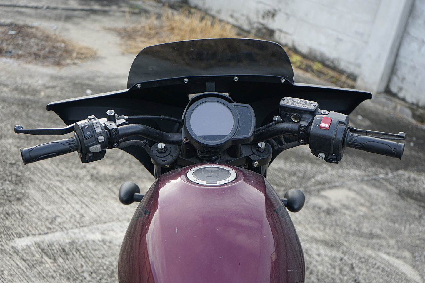 Front Batwing Fairing Windshield Matte Black Honda Rebel 1100 CMX (2021-2025)