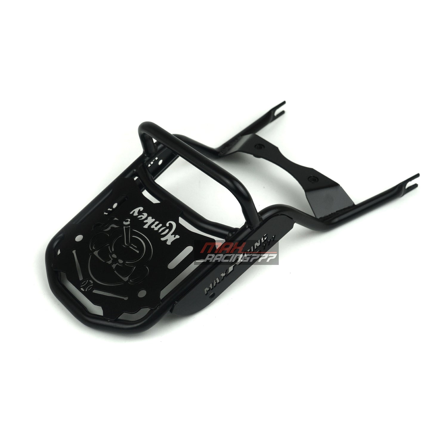 MATTE BLACK REAR CASE RACK LUGGAGE MAX777 FIT FOR HONDA Z125 MONKEY125 2018-2025
