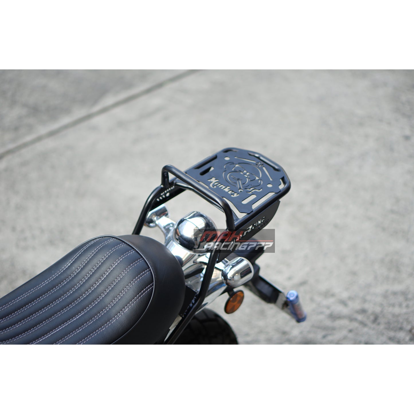 MATTE BLACK REAR CASE RACK LUGGAGE MAX777 FIT FOR HONDA Z125 MONKEY125 2018-2025