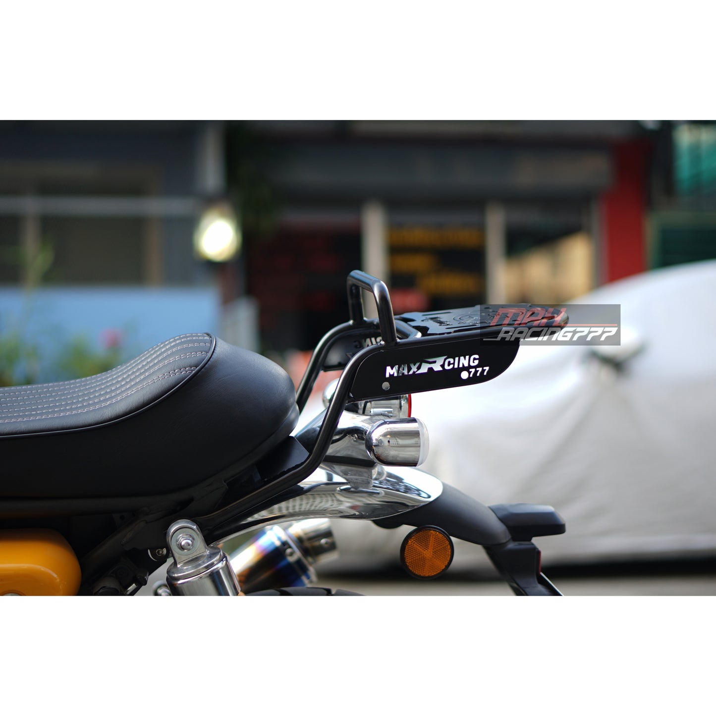 MATTE BLACK REAR CASE RACK LUGGAGE MAX777 FIT FOR HONDA Z125 MONKEY125 2018-2025