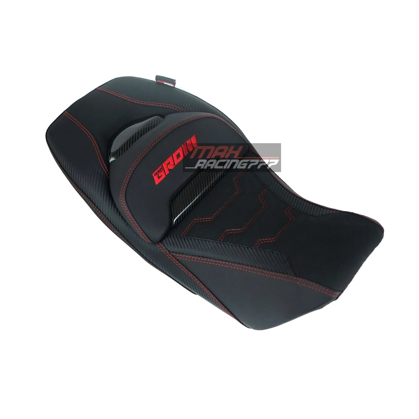 REPLACEMENT DUAL CARBON SEAT STITCH BLACK MAXNUS FIT FOR HONDA GROM125 2021-2025