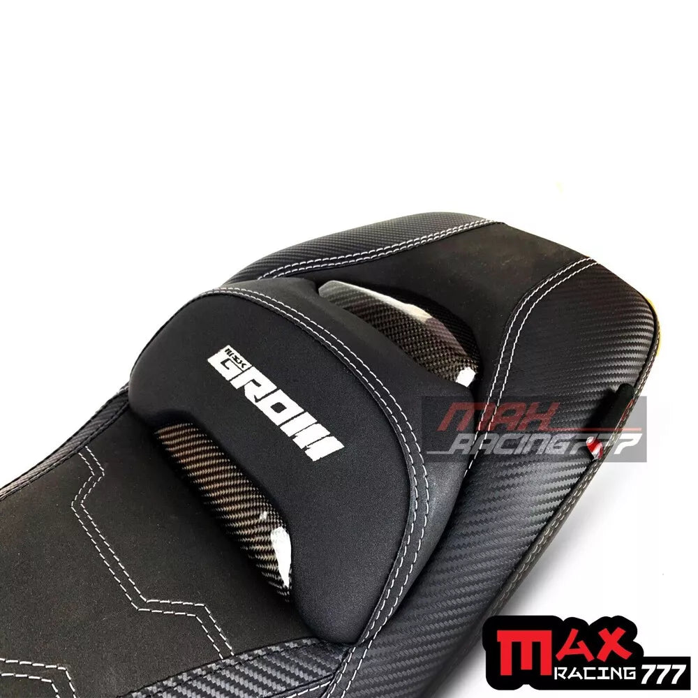 REPLACEMENT DUAL CARBON SEAT STITCH BLACK MAXNUS FIT FOR HONDA GROM125 2021-2025