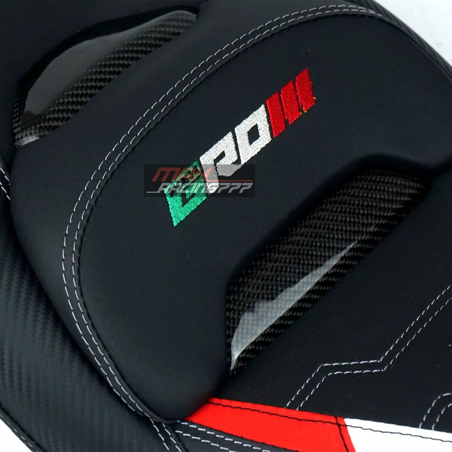 REPLACEMENT DUAL CARBON SEAT STITCH BLACK MAXNUS FIT FOR HONDA GROM125 2021-2025