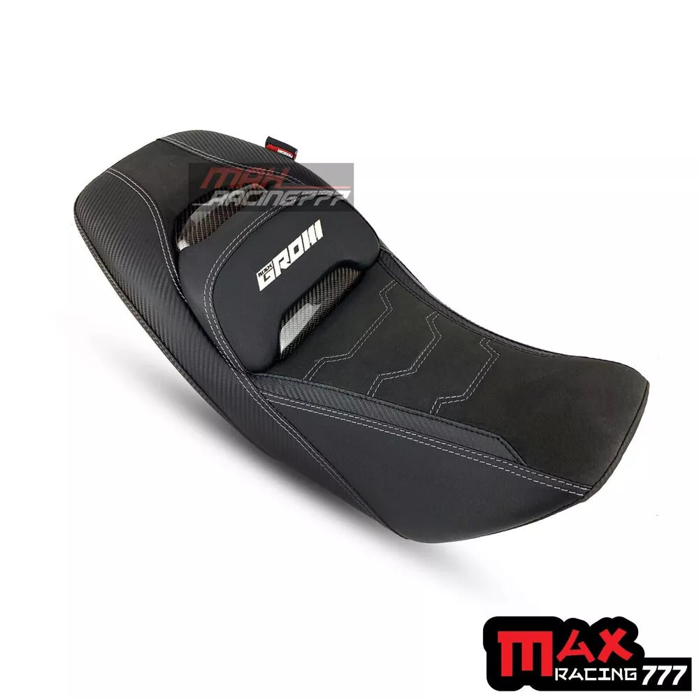 REPLACEMENT DUAL CARBON SEAT STITCH BLACK MAXNUS FIT FOR HONDA GROM125 2021-2025