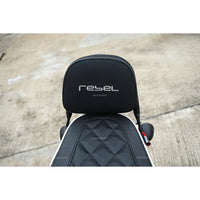REAR BACKREST FOR PASSENGER STEEL BLACK SISSY BAR SEAT MAXNUS FOR HONDA REBEL CMX 1100 2021-2025
