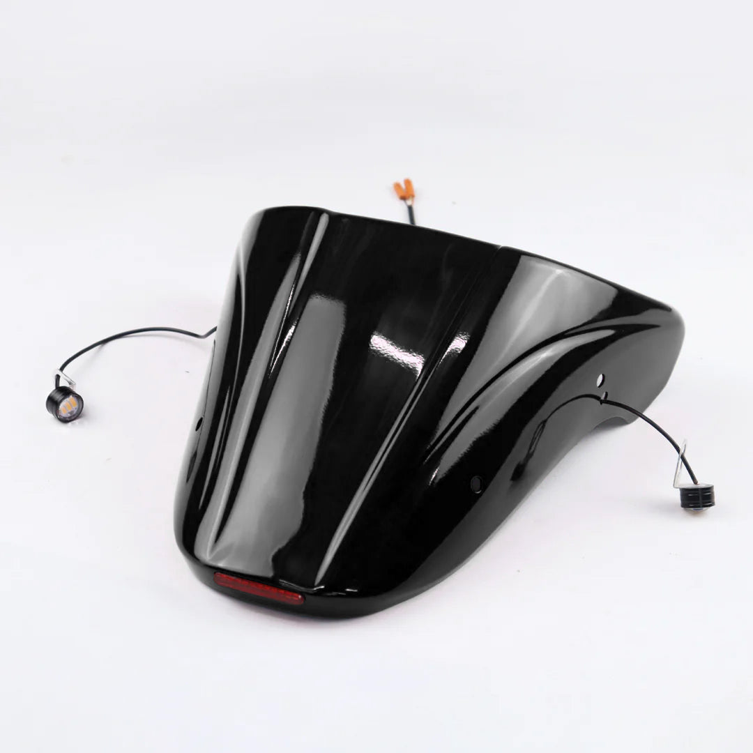 REAR FENDER FAIRING MUD GUARD LED BLACK V.2 FOR HONDA REBEL CMX 300&500 2017-2025