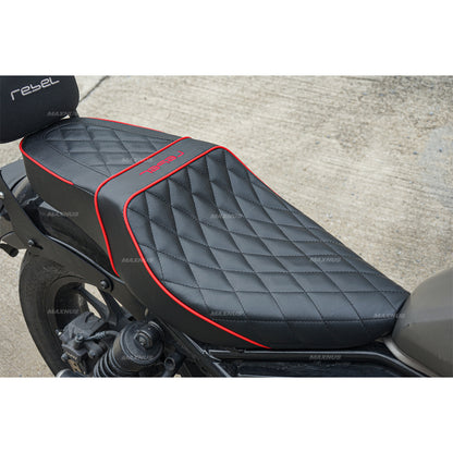 SEAT DOUBLE SADDLE DUAL DRIVER SEATS PAD CUSHION V.8 FOR HONDA REBEL CMX 300&500 2017-2024