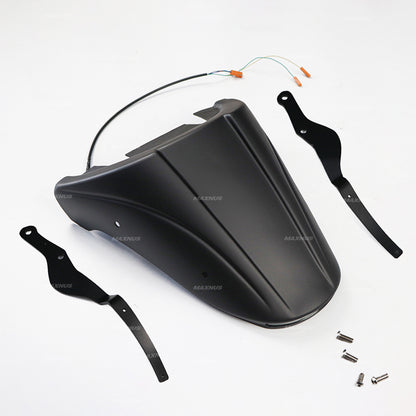 REAR FENDER FAIRING MUD GUARD LED BLACK FOR HONDA REBEL CMX 1100 2021-2024