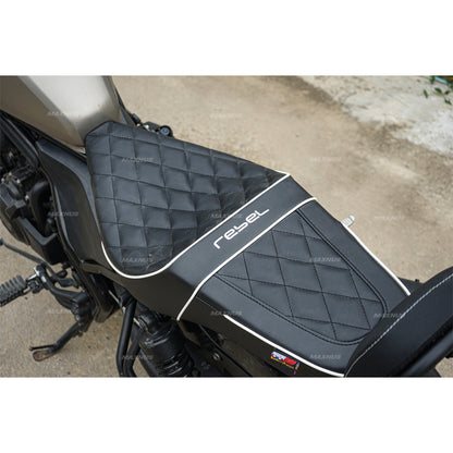 SEAT DOUBLE SADDLE DUAL DRIVER SEATS PAD CUSHION V.6 FOR HONDA REBEL CMX 300&500 2017-2024