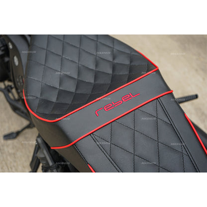 SEAT DOUBLE SADDLE DUAL DRIVER SEATS PAD CUSHION V.10 FOR HONDA REBEL CMX 1100 2021-2024