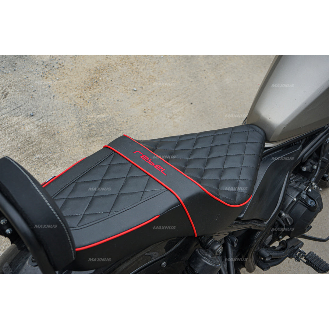 SEAT DOUBLE SADDLE DUAL DRIVER SEATS PAD CUSHION V.8 FOR HONDA REBEL CMX 300&500 2017-2024