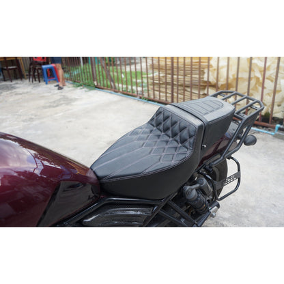 SEAT DOUBLE SADDLE DUAL DRIVER SEATS PAD CUSHION V.7 FOR HONDA REBEL CMX 1100 2021-2024