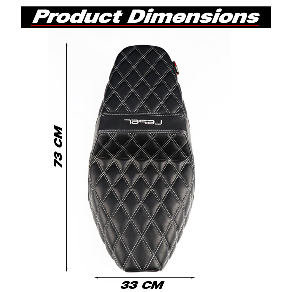 REPLACEMENT SEAT PAD WITH FUEL TANK COVER FOR HONDA REBEL CMX 1100 2021-2024