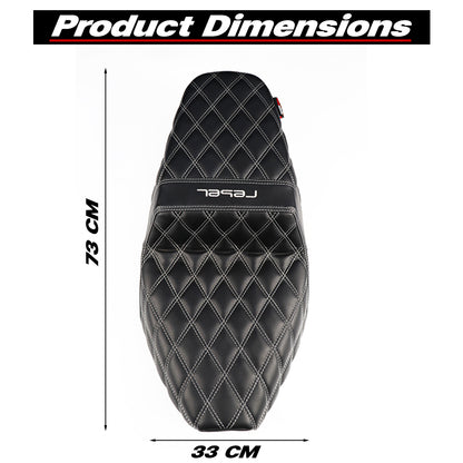 REPLACEMENT SEAT PAD WITH FUEL TANK COVER FOR HONDA REBEL CMX 1100 2021-2024