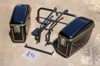 REAR RACK BOX BAG LUGGAGE CARRY LH+RH BLACK FOR HONDA REBEL 300&500 2017-2025