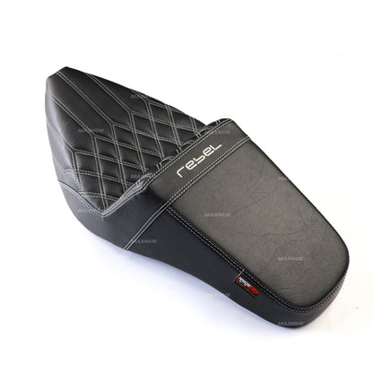 SEAT DOUBLE SADDLE DUAL DRIVER SEATS PAD CUSHION V.2 FOR HONDA REBEL CMX 1100 2021-2024