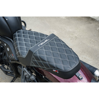 SEAT DOUBLE SADDLE DUAL DRIVER SEATS PAD CUSHION V.3 FOR HONDA REBEL CMX 1100 2021-2024