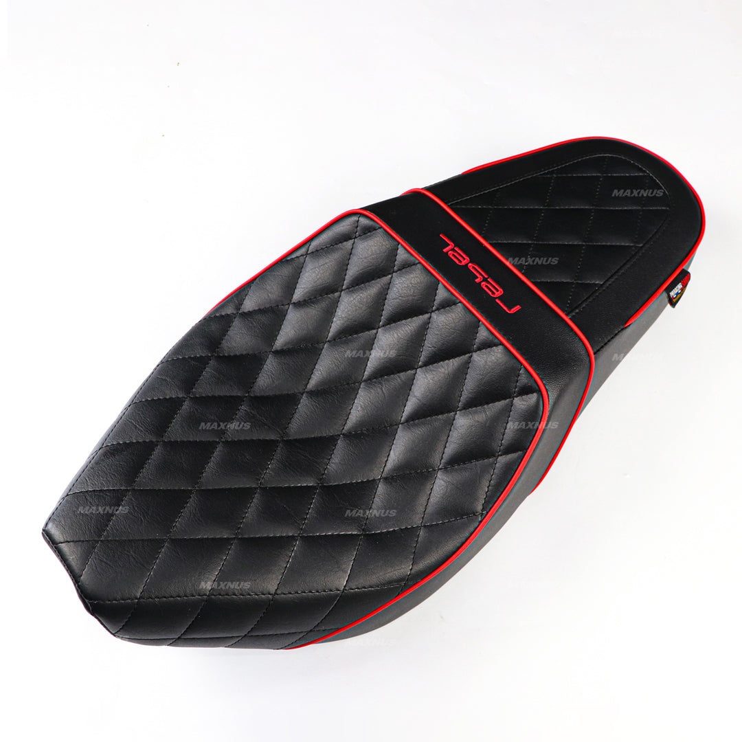 SEAT DOUBLE SADDLE DUAL DRIVER SEATS PAD CUSHION V.10 FOR HONDA REBEL CMX 1100 2021-2024