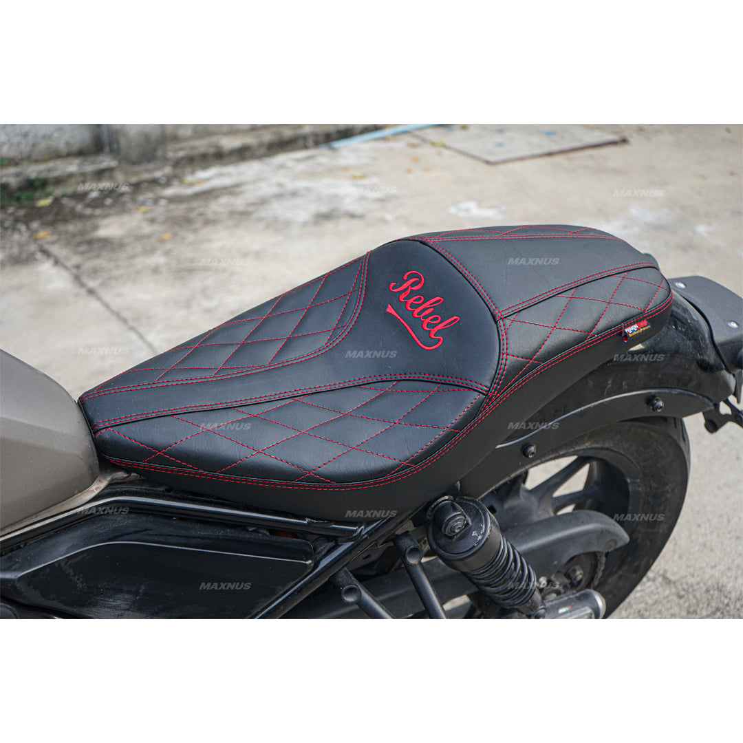 SEAT DOUBLE SADDLE DUAL DRIVER SEATS PAD CUSHION V.10 FOR HONDA REBEL CMX 300&500 2017-2024